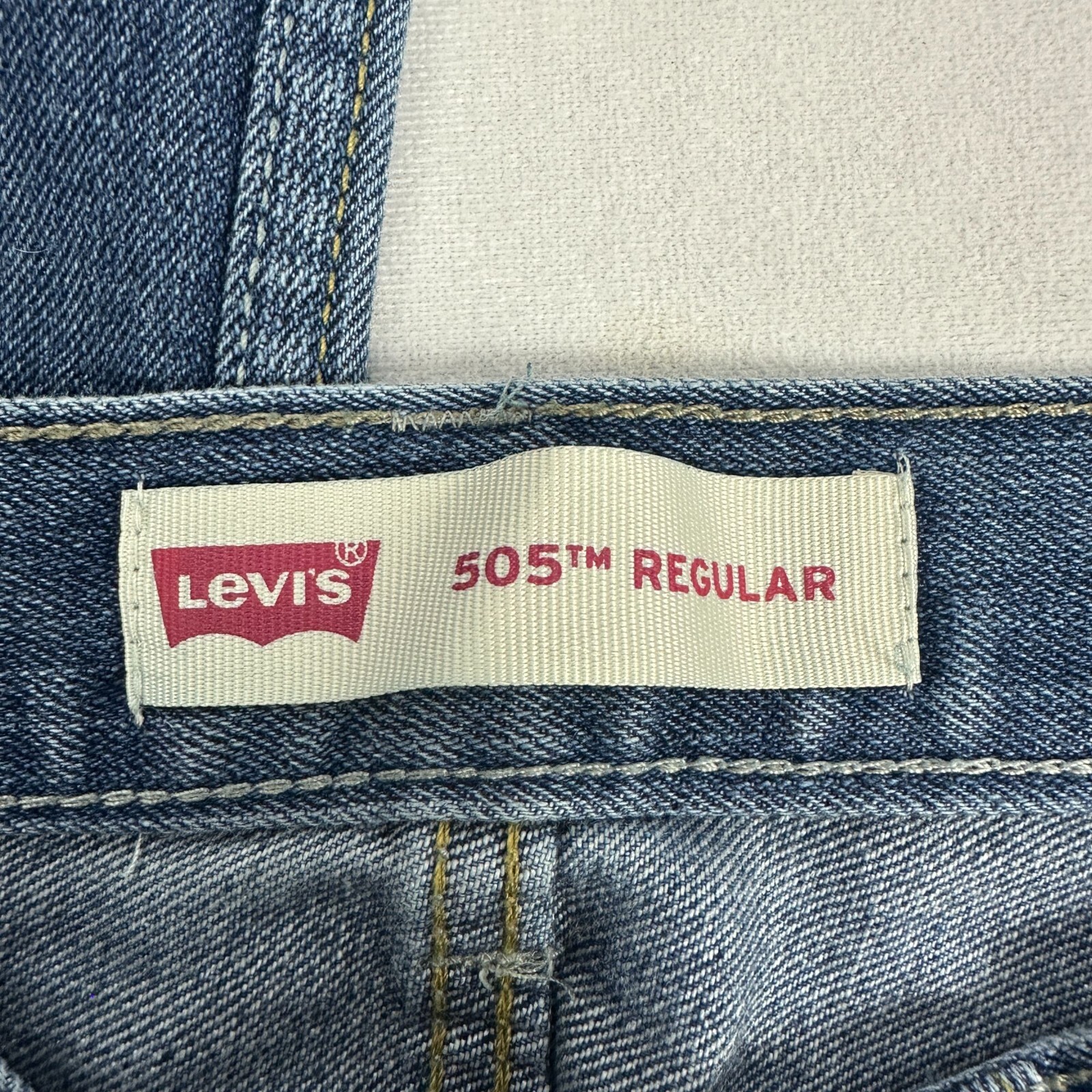 Levis 505 Regular Fit Womens Jeans 14 Slim W25 L27 Cotton Blend Denim Blue