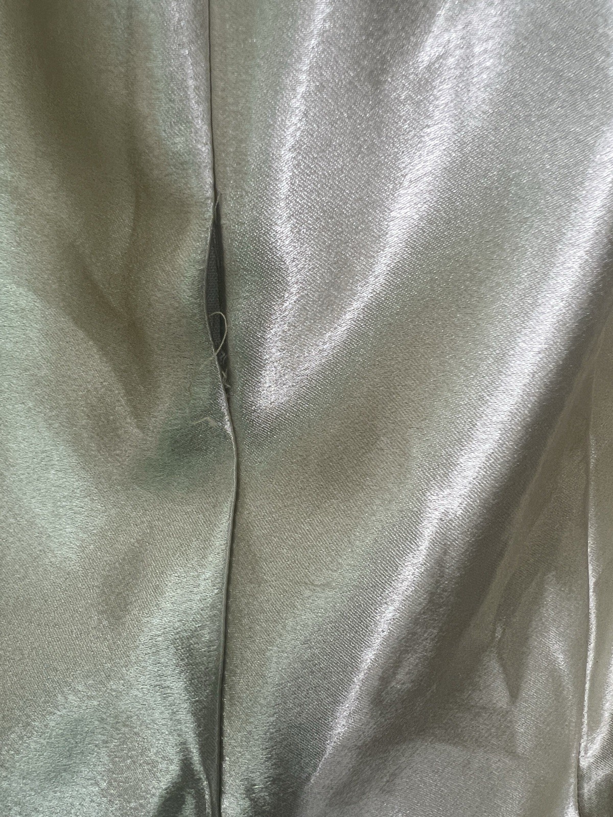 Vintage Y2K Jessica McClintock Apple Green Satin Halter Maxi Gown Fairycore