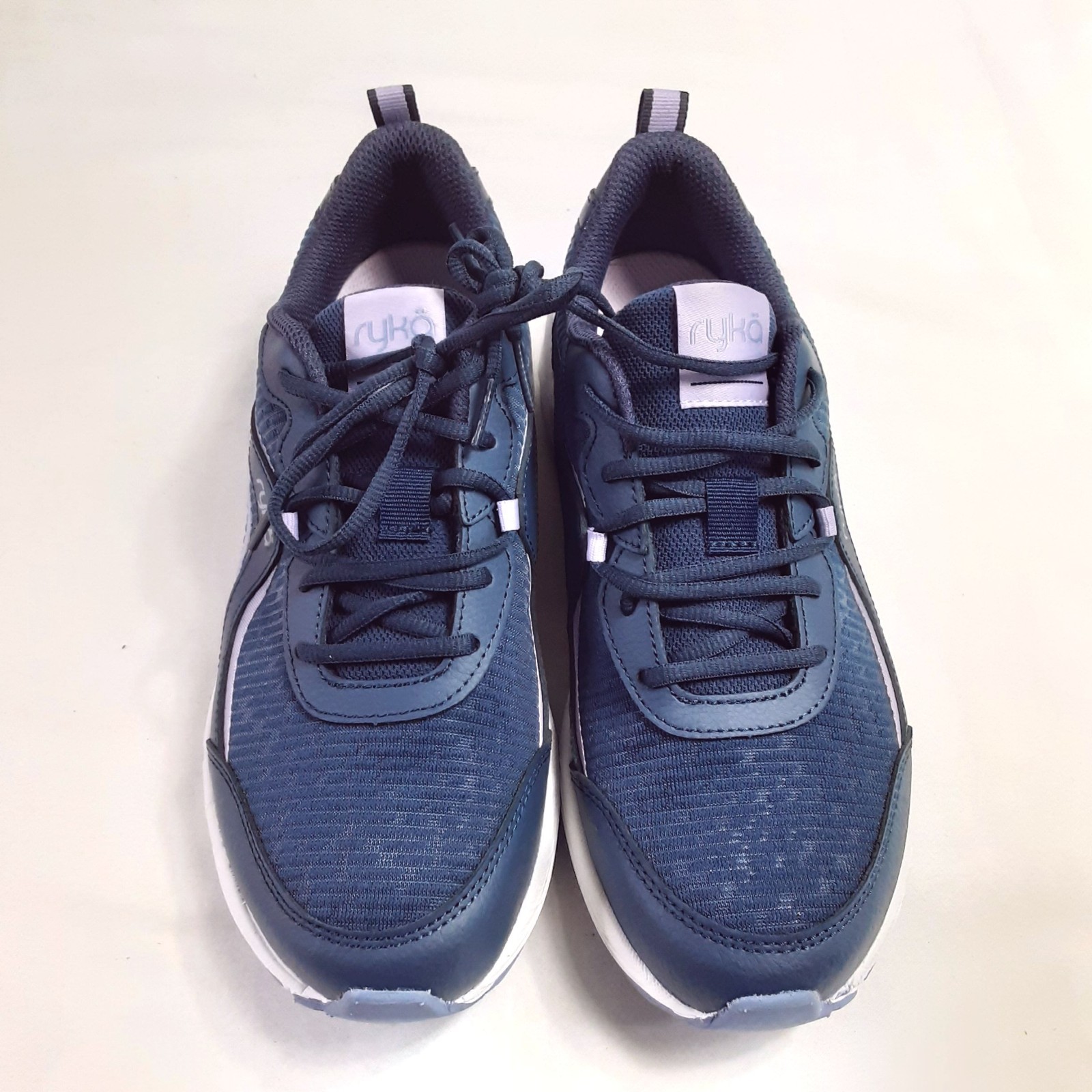 N ew, Womens Blue RYKA Imagine Athletic Running Mesh Lace Up Sneakers (8.5 M)