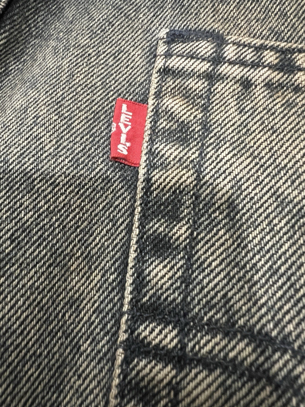 Levi’s 578 Baggy Denim Big E Red Tab Jeans Men’s Size 36 X 30 Grey