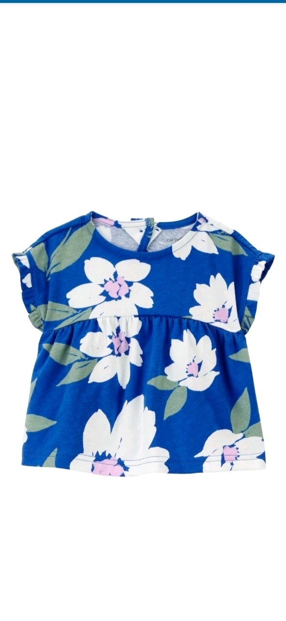 Carters Baby Girl Size 9 Months 3 Piece Floral Dress Bottoms & One-piece NEW