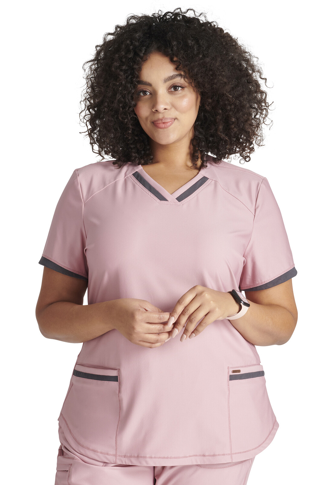 Mauve Orchid Cherokee Scrubs Form V Neck Top CK840 MVOR