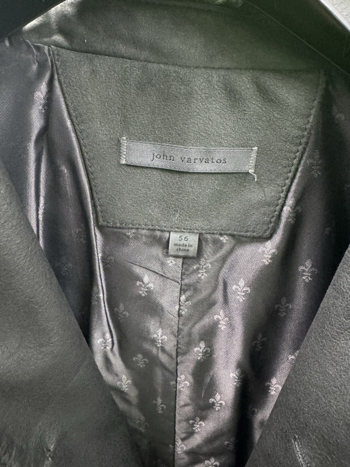 John Varvatos Woodward Jacket Goat Suede 56. NWOT