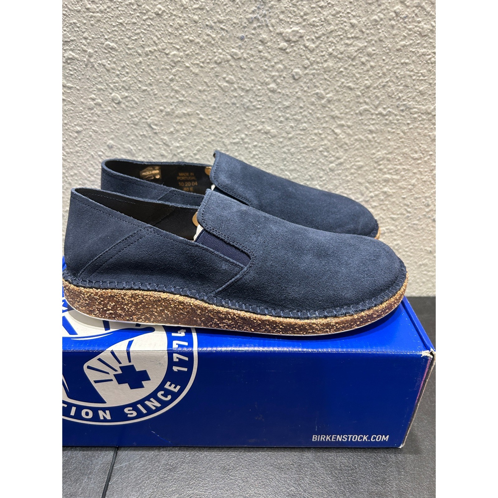 Birkenstock Callan Suede Navy EU 40 US L9 M7 Unisex