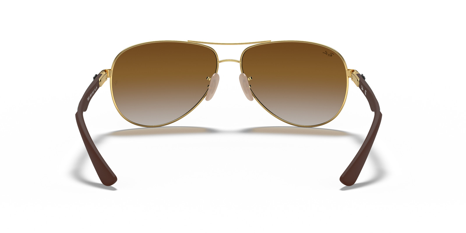 Ray-Ban Carbon Fibre Gold/Brown Gradient 61 mm Sunglasses RB8313 001/51 61-13