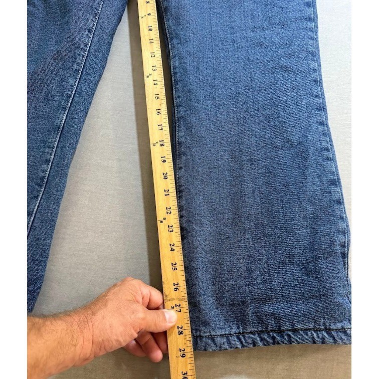 Redhead Insulated Lined Denim Jeans Relaxed Fit Blue Pocketed Belted Zip 36X29.