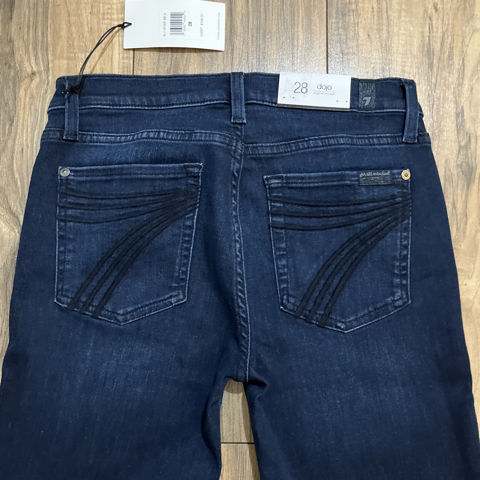 7 FOR ALL MANKIND DOJO Original Trouser Jeans 28 in BBLS