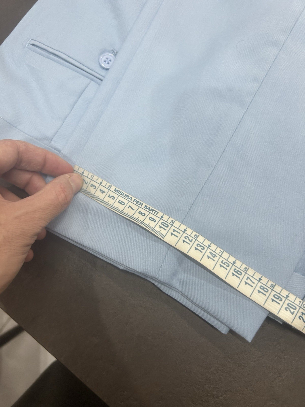 Men’s Light Blue Slim Fit Dress Made In Italy Summer 46 48 50 52 54 58