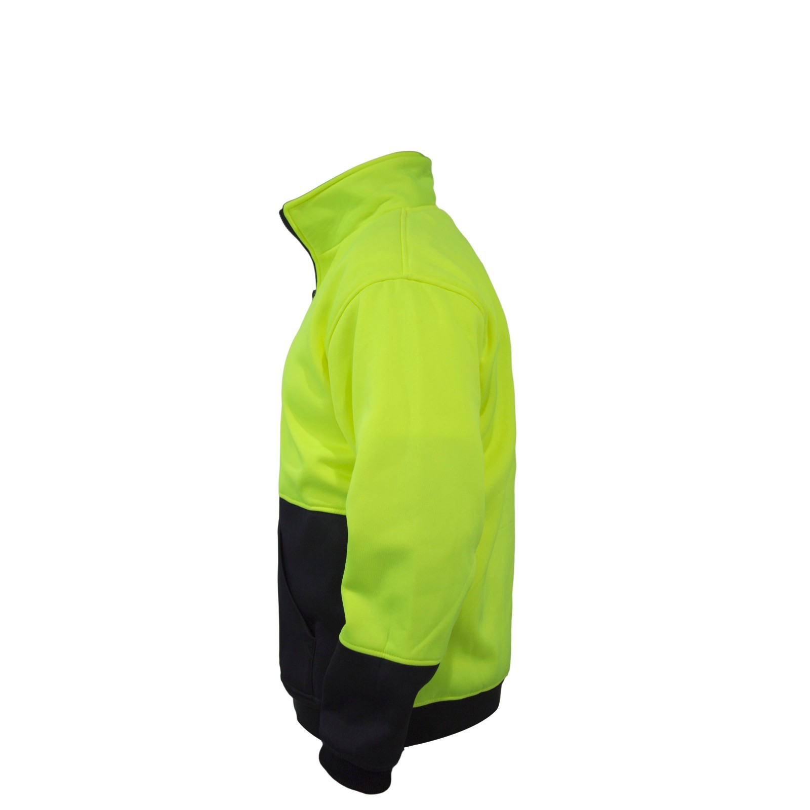 Hi-Vis Pullover Safety Workwear Fleece-lined Fleecy Zip Jumper Jacket Jorestech