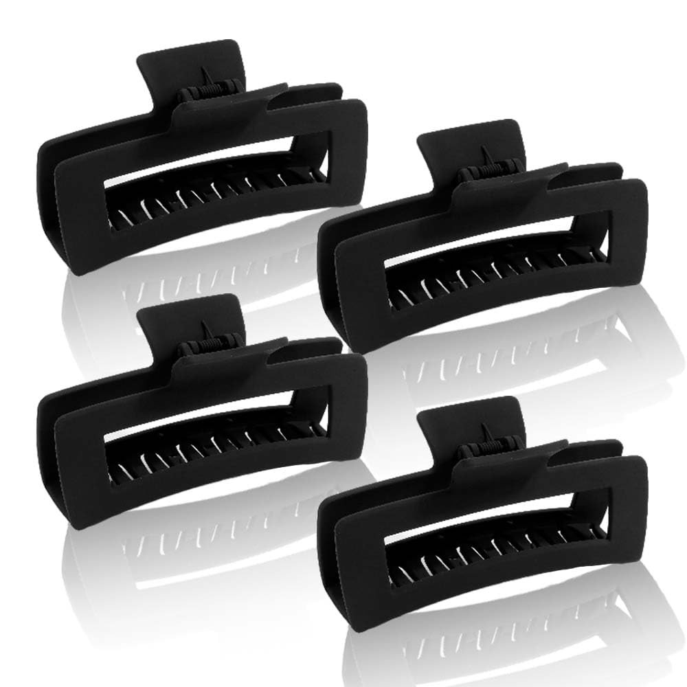 Ahoney 5″ Black Extra Large Hair Clips (4PCS) – Giant Claw Clips for Thick Long