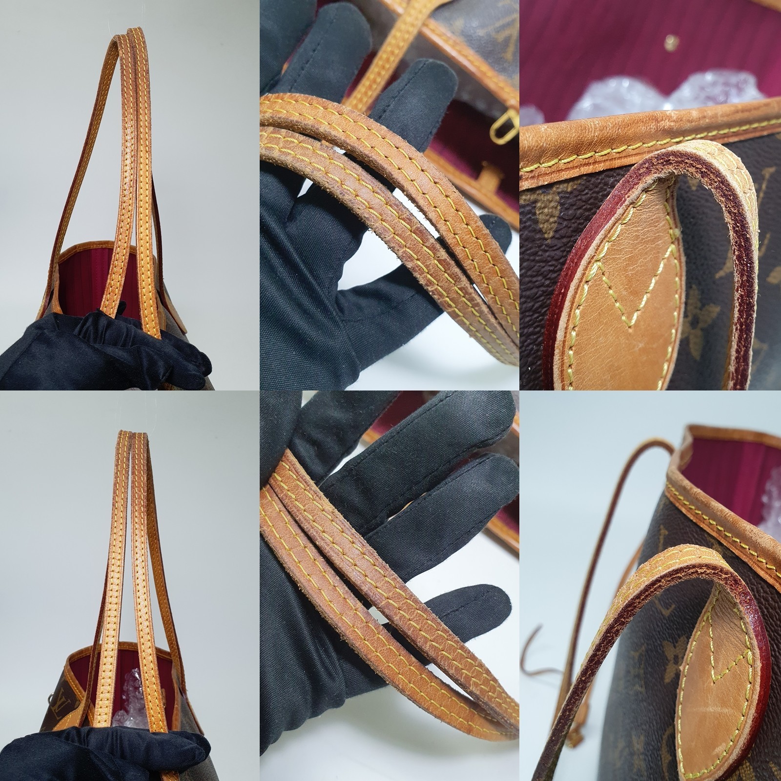 TARIFF FREE Authentic Louis Vuitton Neverfull MM Monogram M41177 Odor CLA750