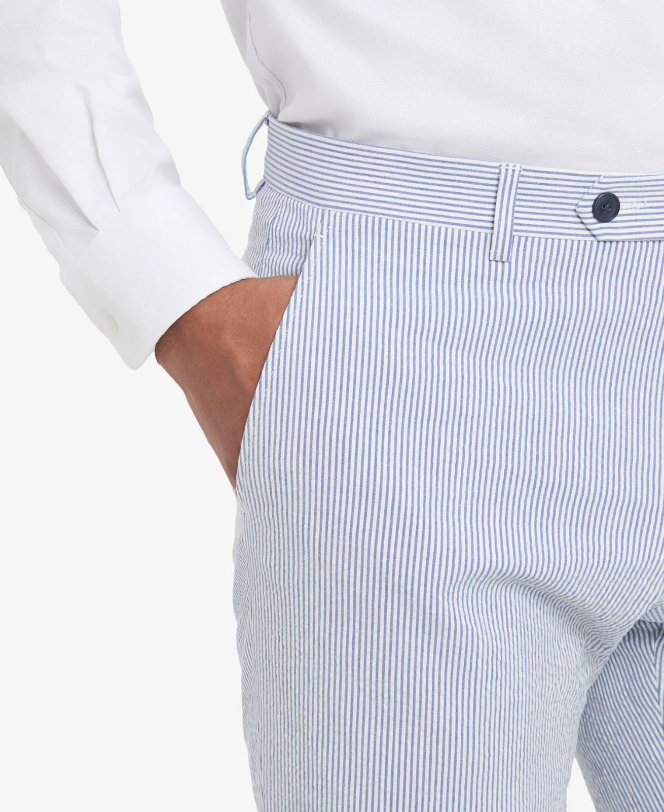 Tommy Hilfiger Men’s Modern Fit Striped Seersucker Pant 32 x 30 ymy1326