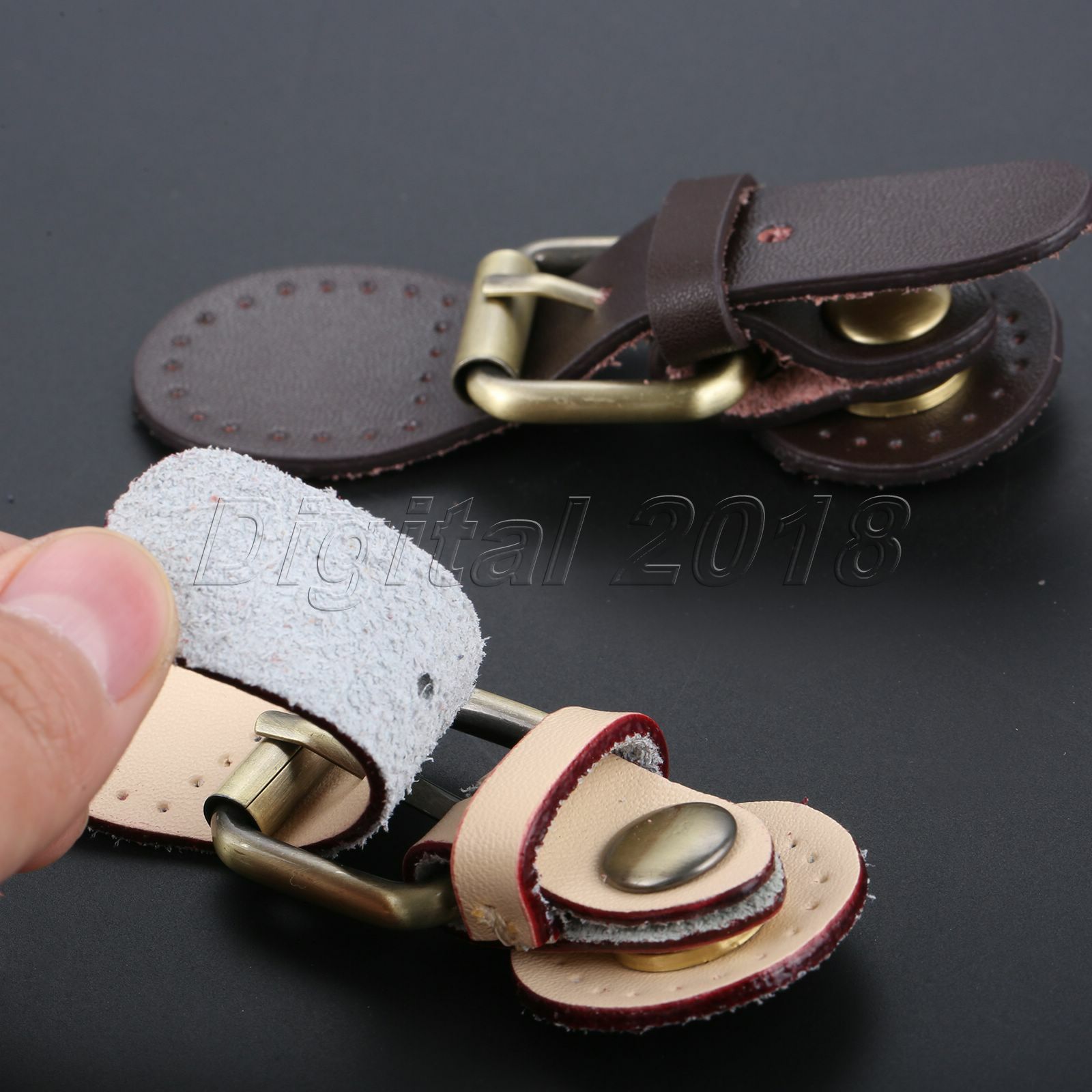 1Set 95*31mm Leather Magnetic Snap Buckles Sewing Fasteners For Bag 6Colors