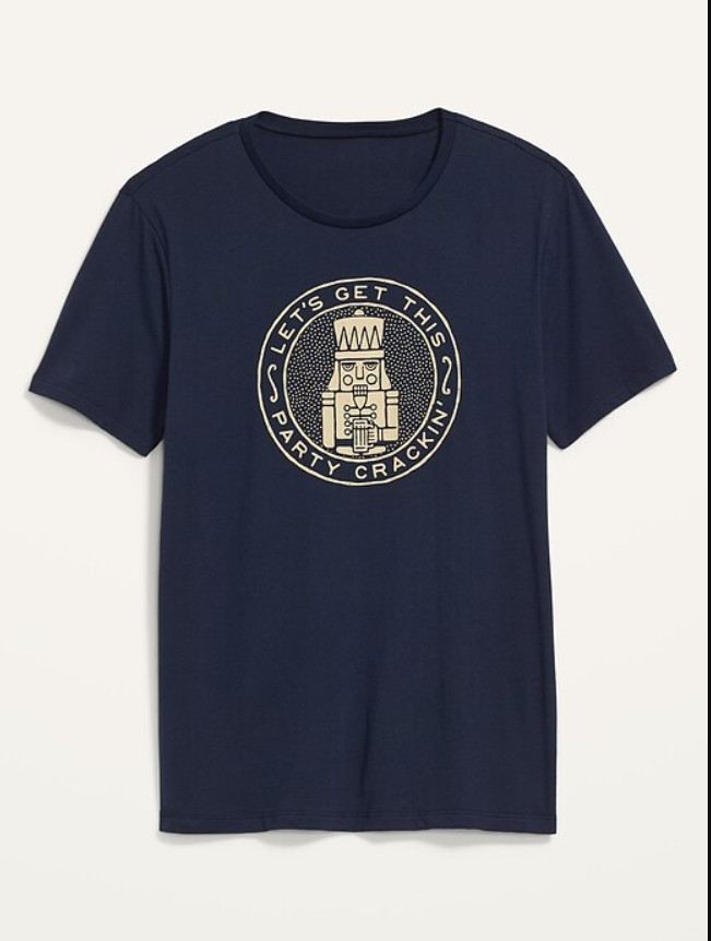 Old Navy Nutcracker Let’s Get This Party Crackin’ Navy T-Shirt L XL XXL XXXL