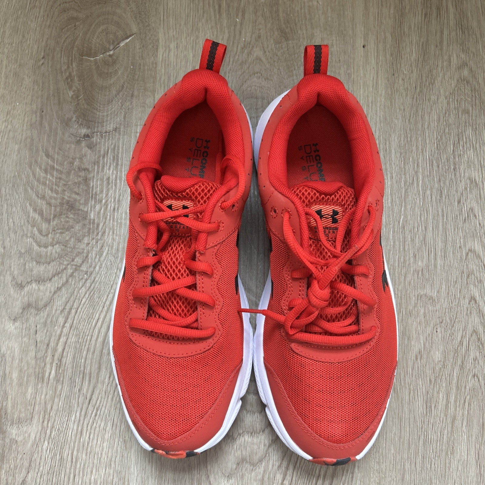 Under Armour Charged Assert 10 Mens 8.5 Running Shoes Red Sneakers 3026175-600