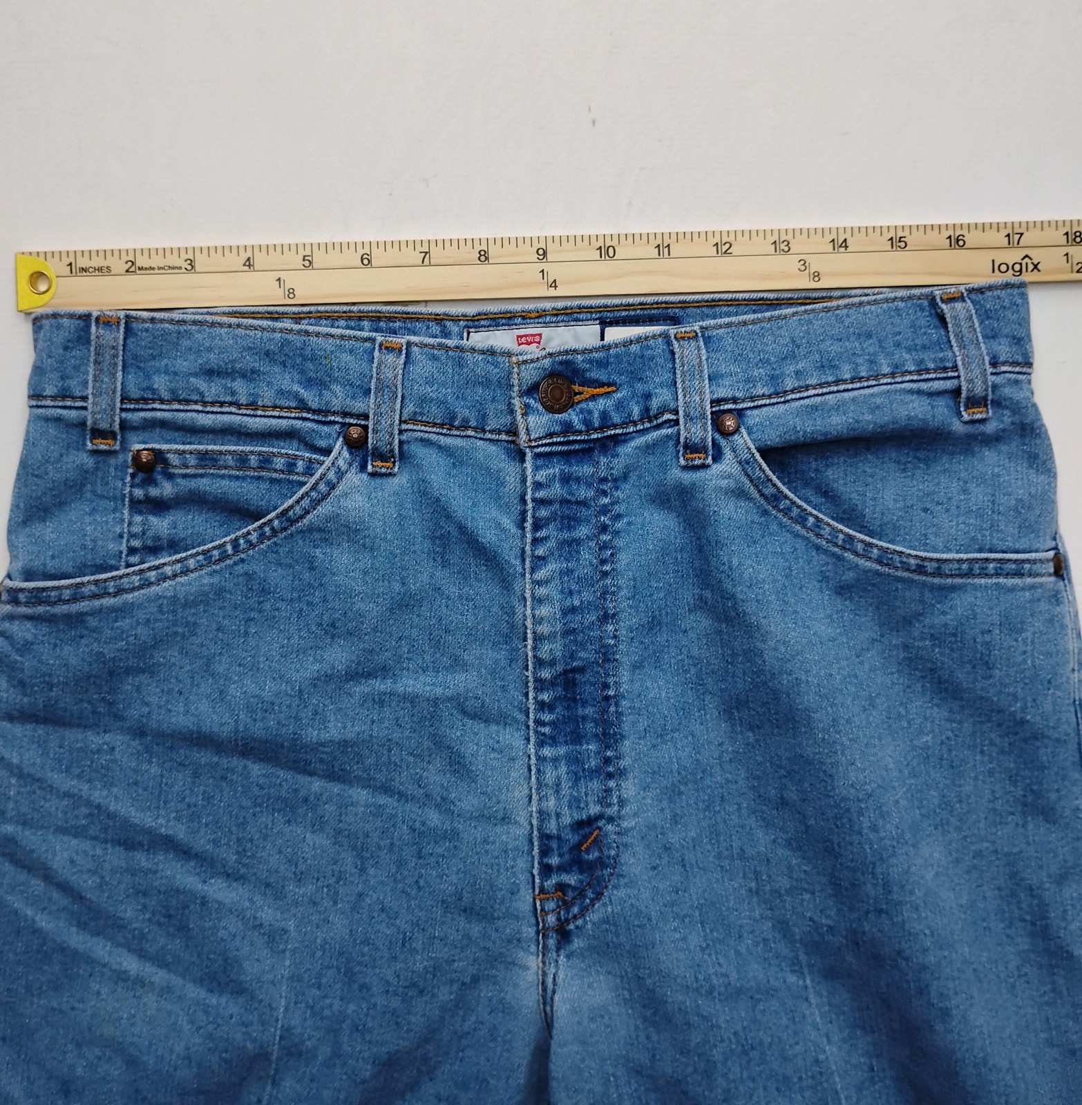 Levi’s 540 Brown Tab 34×34 Vintage 90s Relaxed Fit Blue Denim Mexico Jeans 1994