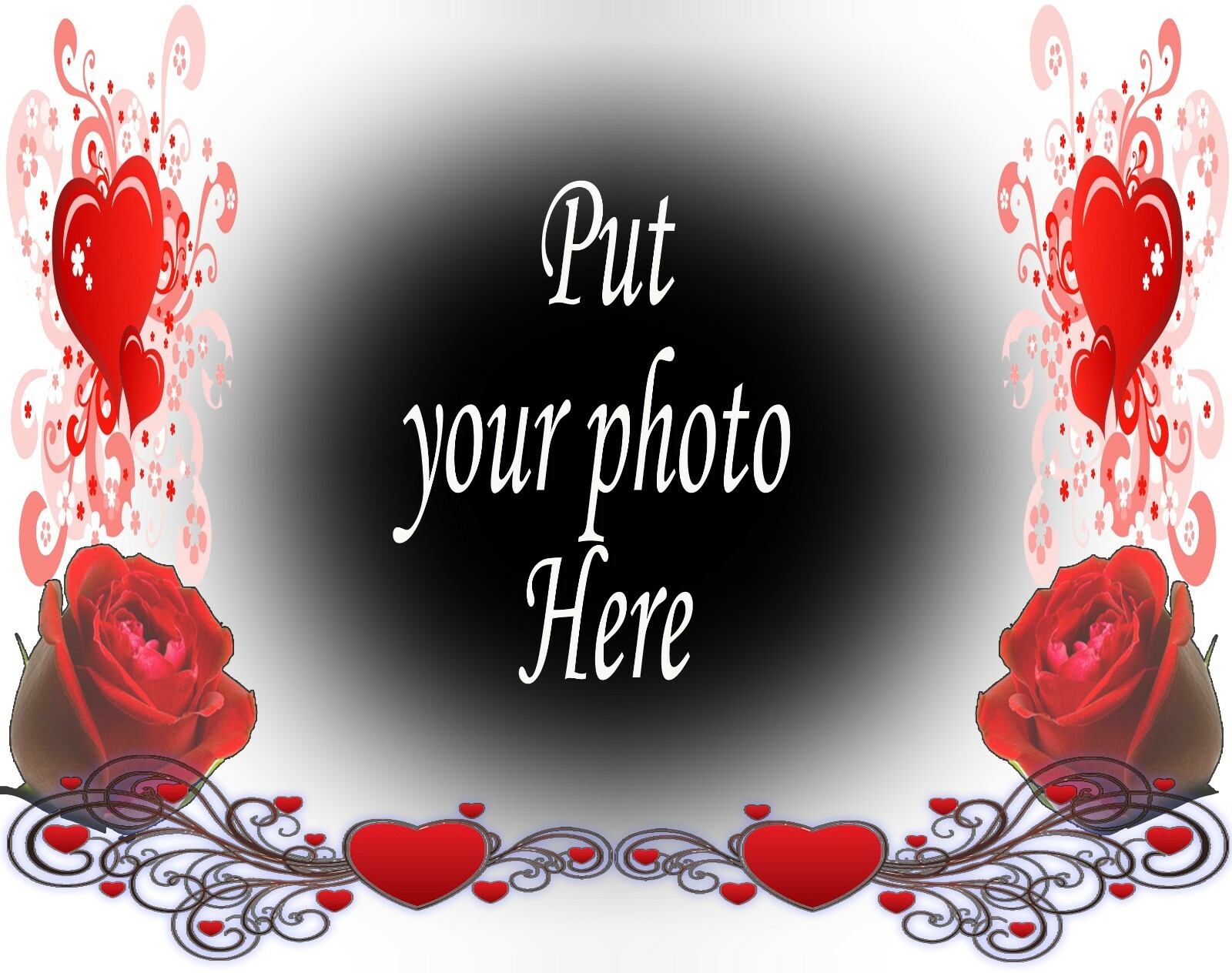 Your couple picture on a T shirt with our Valentines design