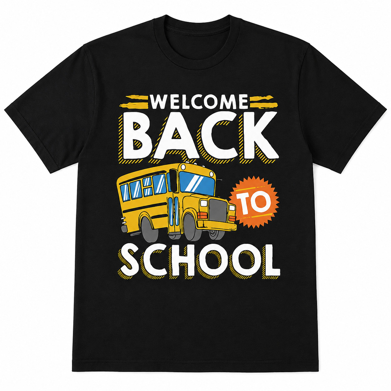 Welcome Back To School Shirt Cute School Bus Kids Student Graphic Tee