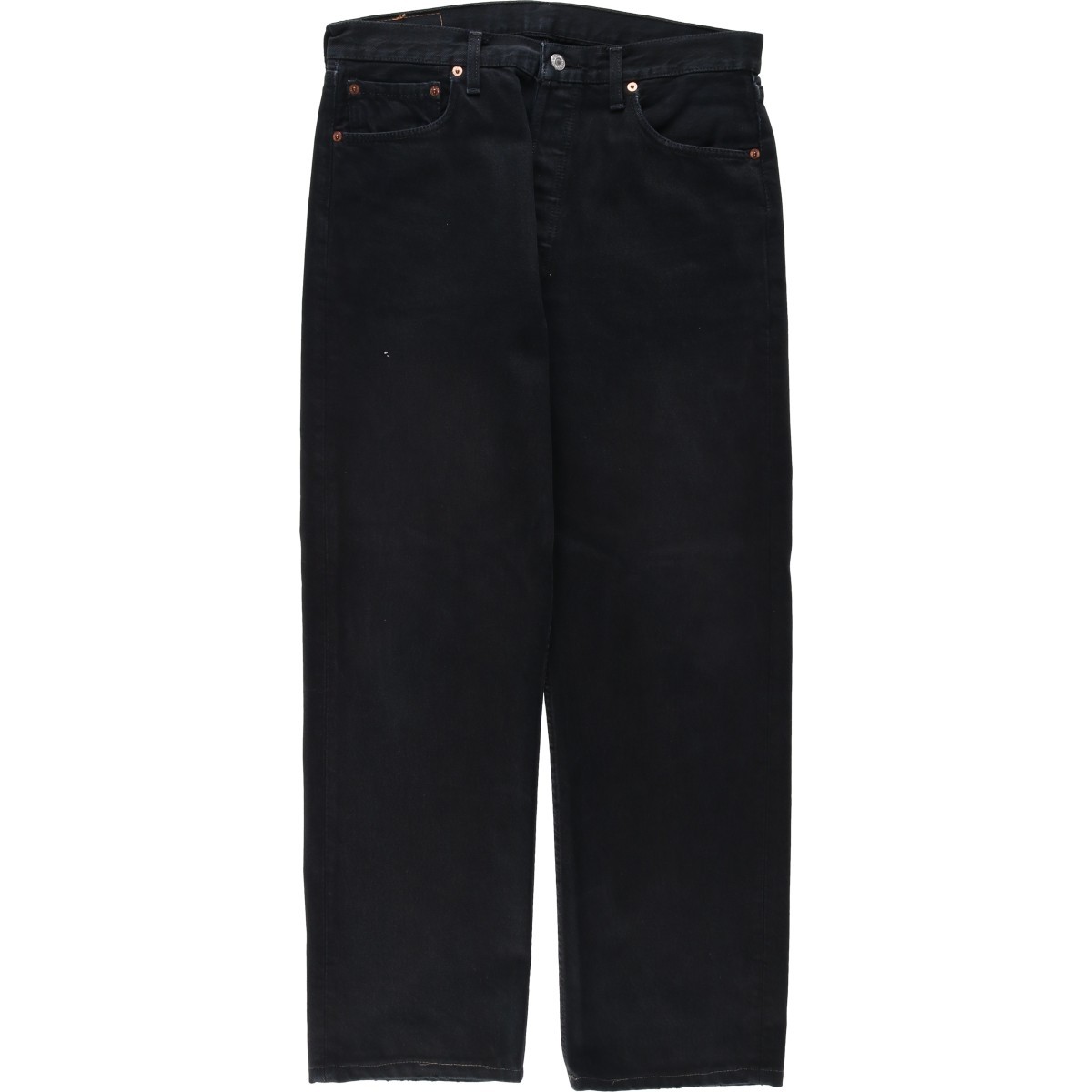 Used 1990’S Levi’s 00501-0165 Euro Model Black Denim Straight Leg Jeans Made…