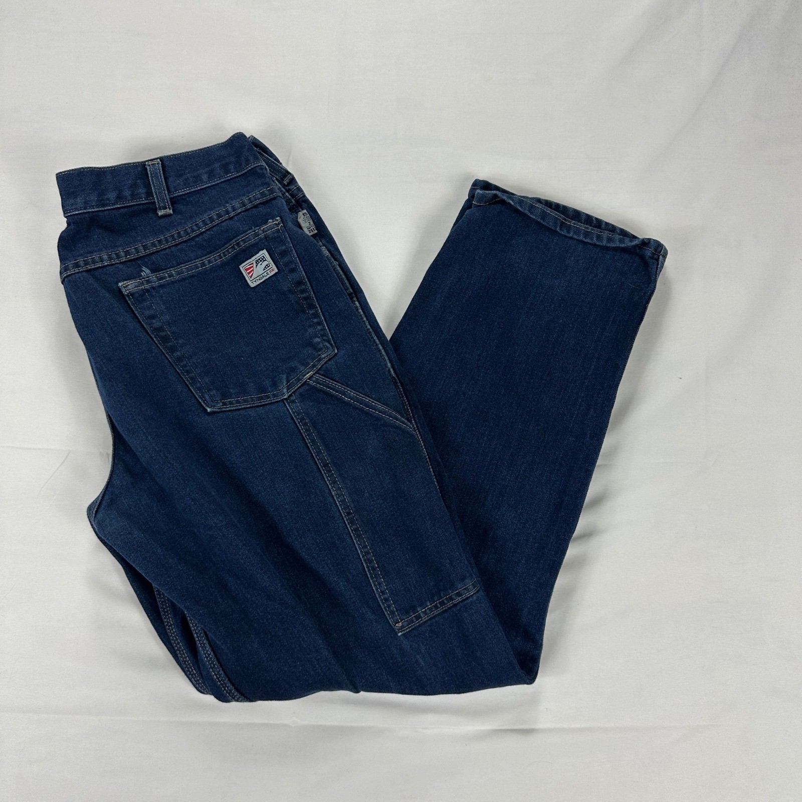 Tyndale FR F290T Flame Resistant Jeans Straight Leg Blue Denim 35×32 USA