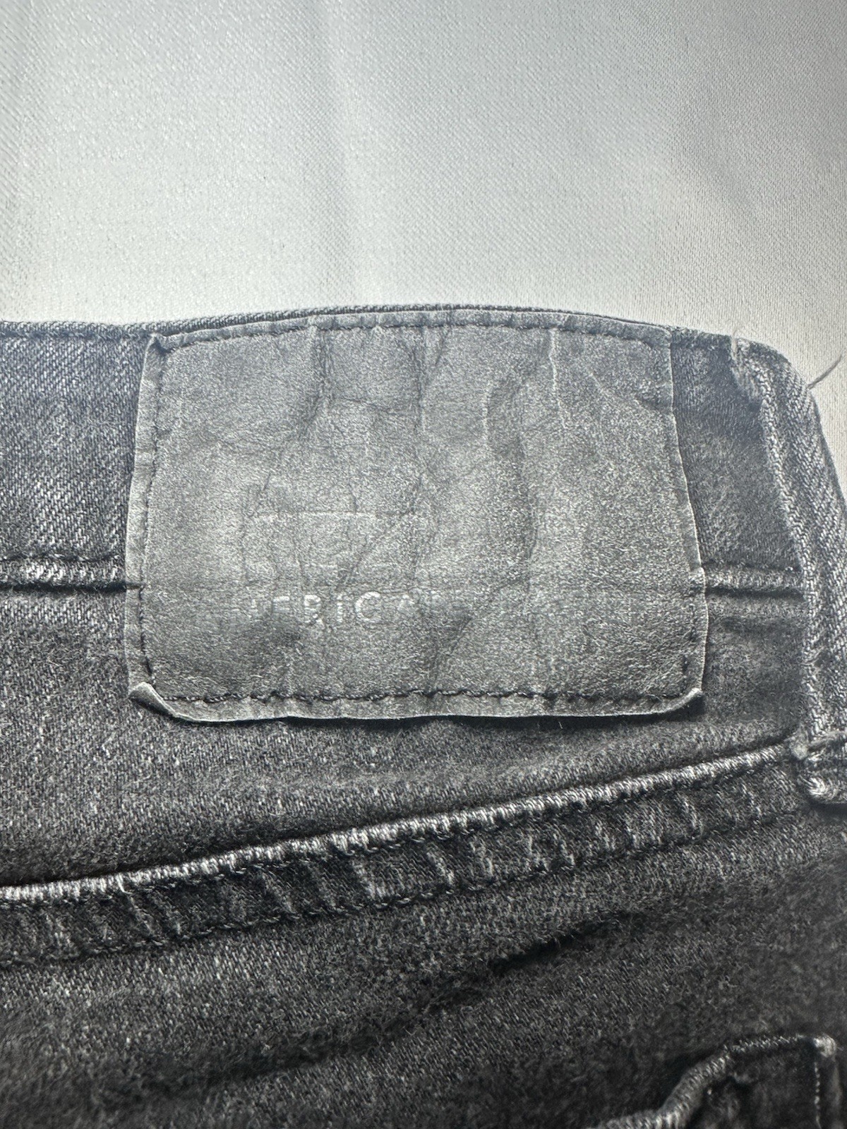 American Eagle Airflex+ Jeans Mens 29×30 Black Distressed Denim Y2K Grunge