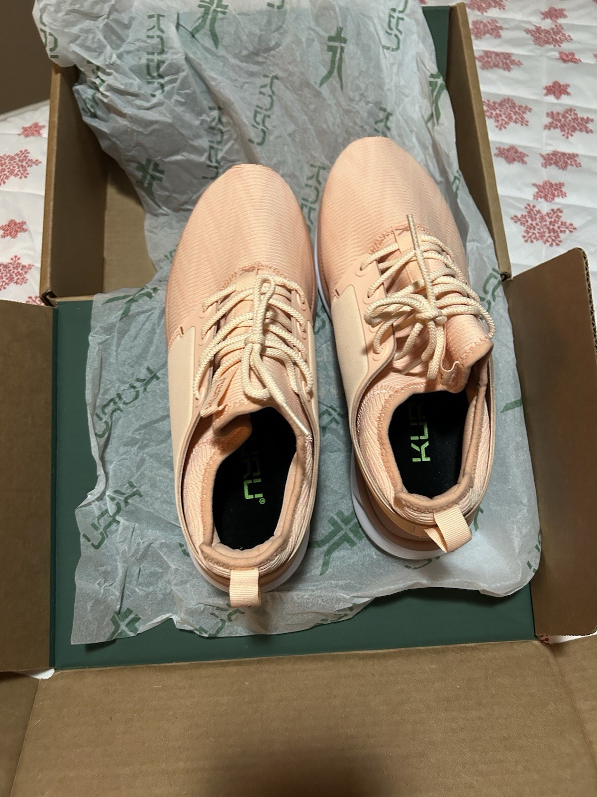 KURU Atom 2 Women’s Pink Mesh Lace-Up Low Top Walking Training Sneakers