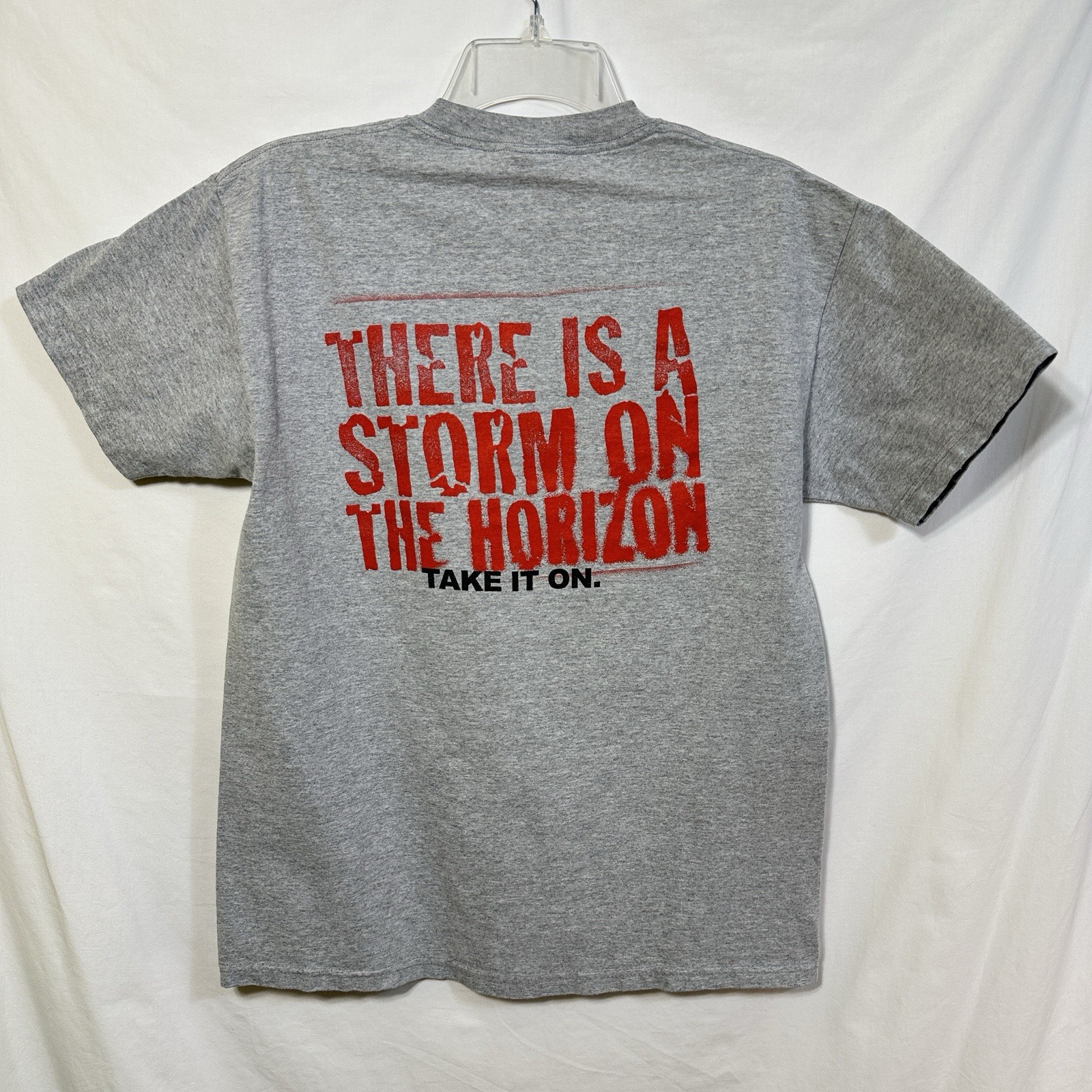 Vintage Promise Keepers 2001 Medium Distressed T-Shirt Turn the Tide Surf Y2K M