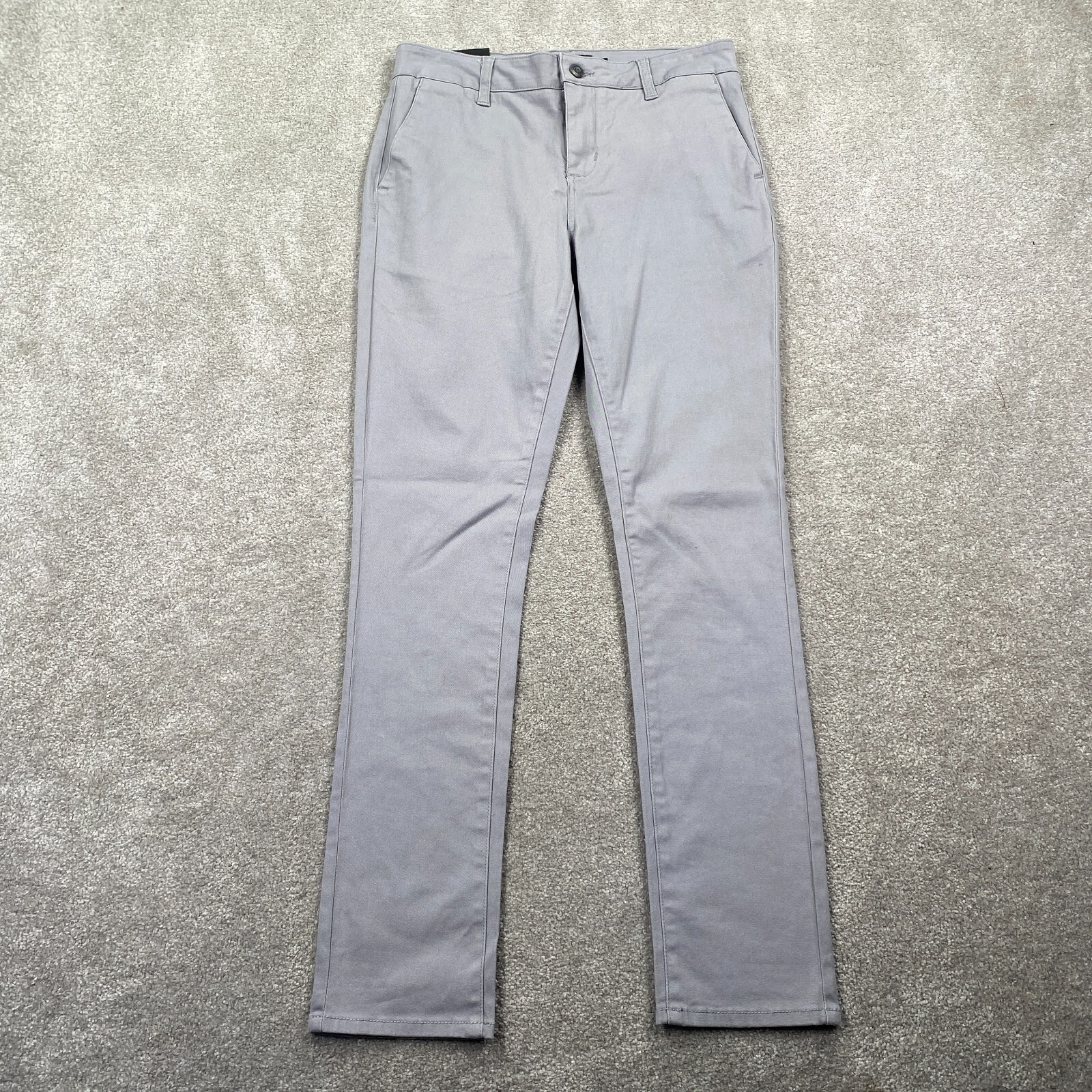 RSQ Men’s Slim Fit Tapered Leg Chino Pants Mid Rise Size W29XL32 Gray