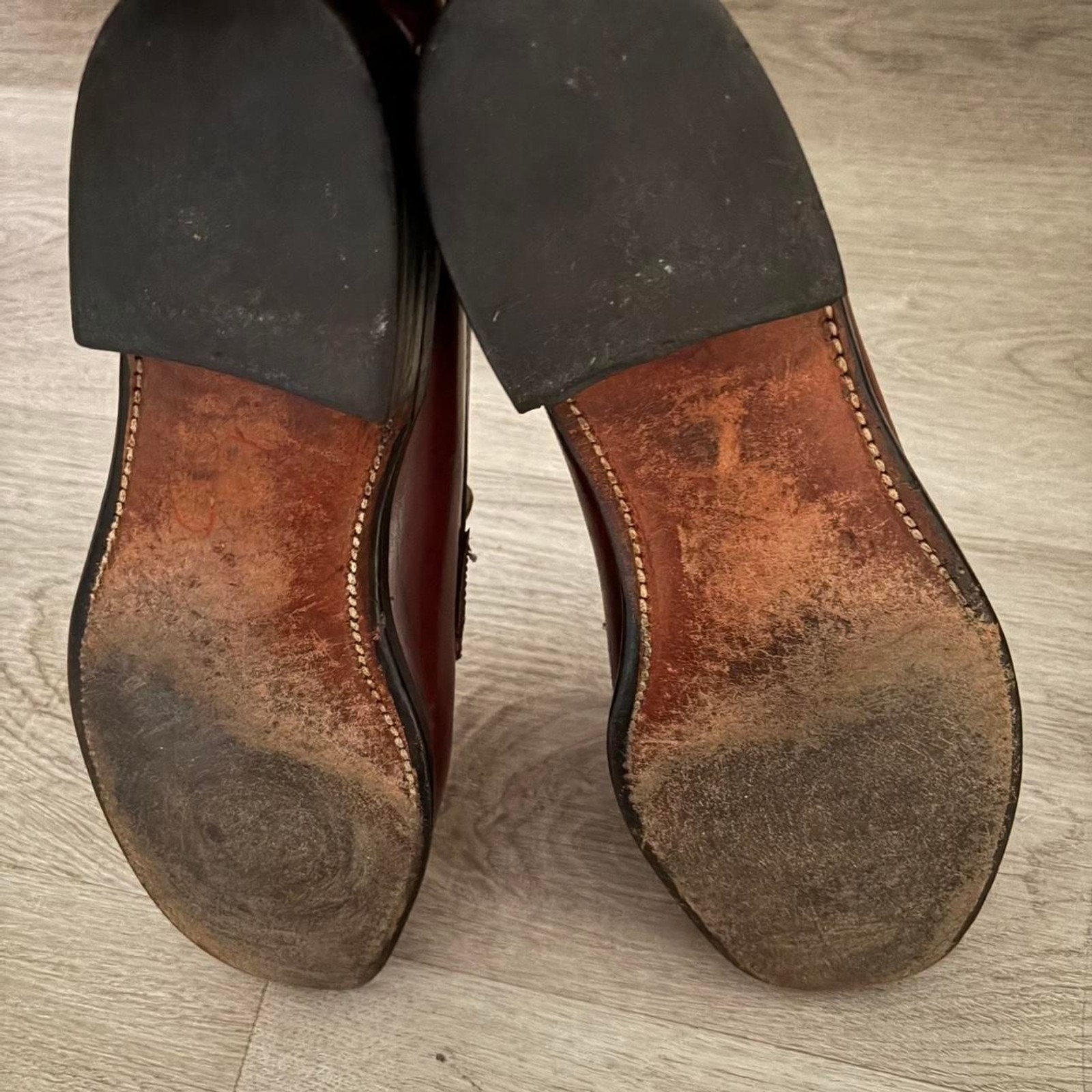 Men’s Burgundy Penny Loafers- size 10D