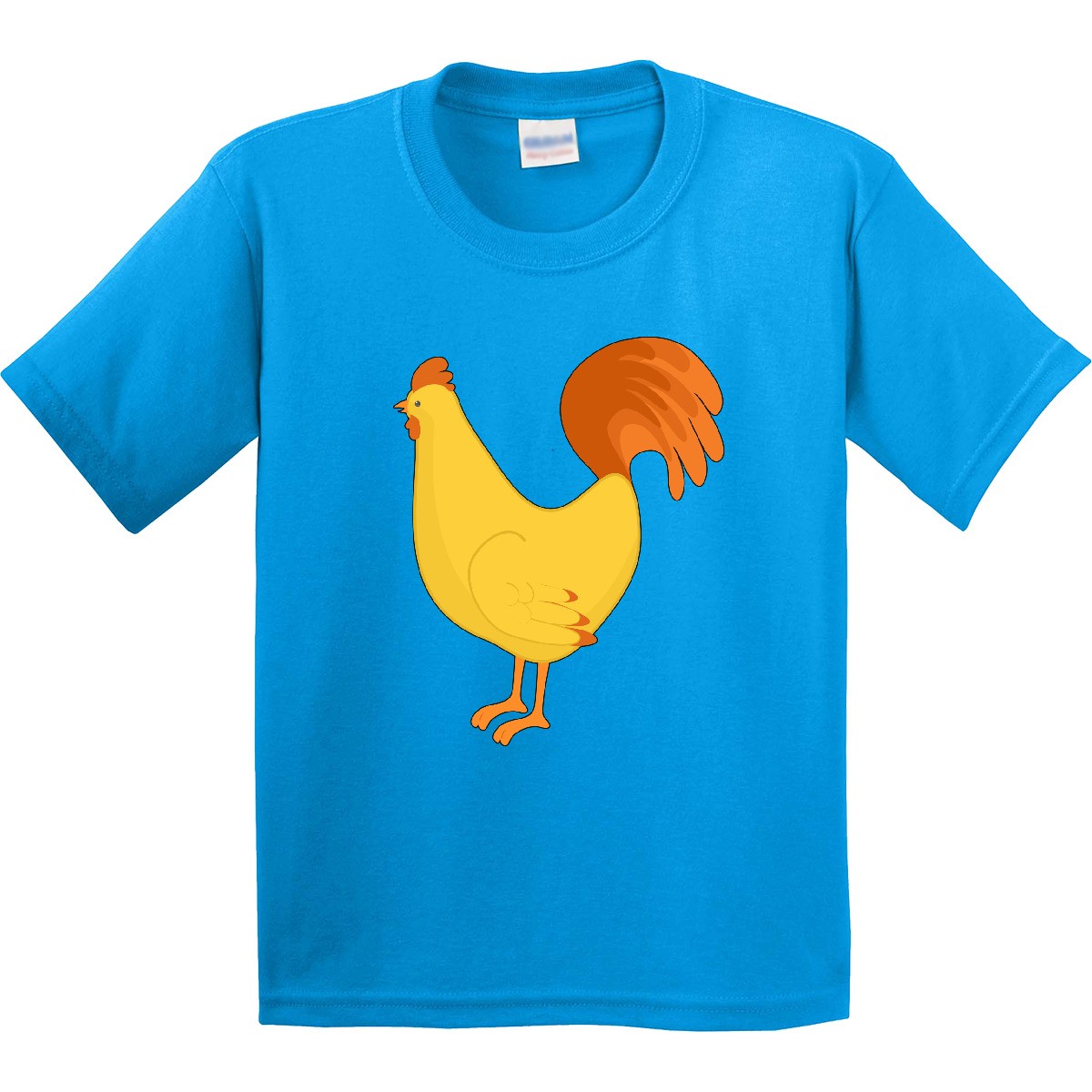Inktastic Cute Yellow Chicken Youth T-Shirt Farm Animals Rooster Hen Bird Eggs