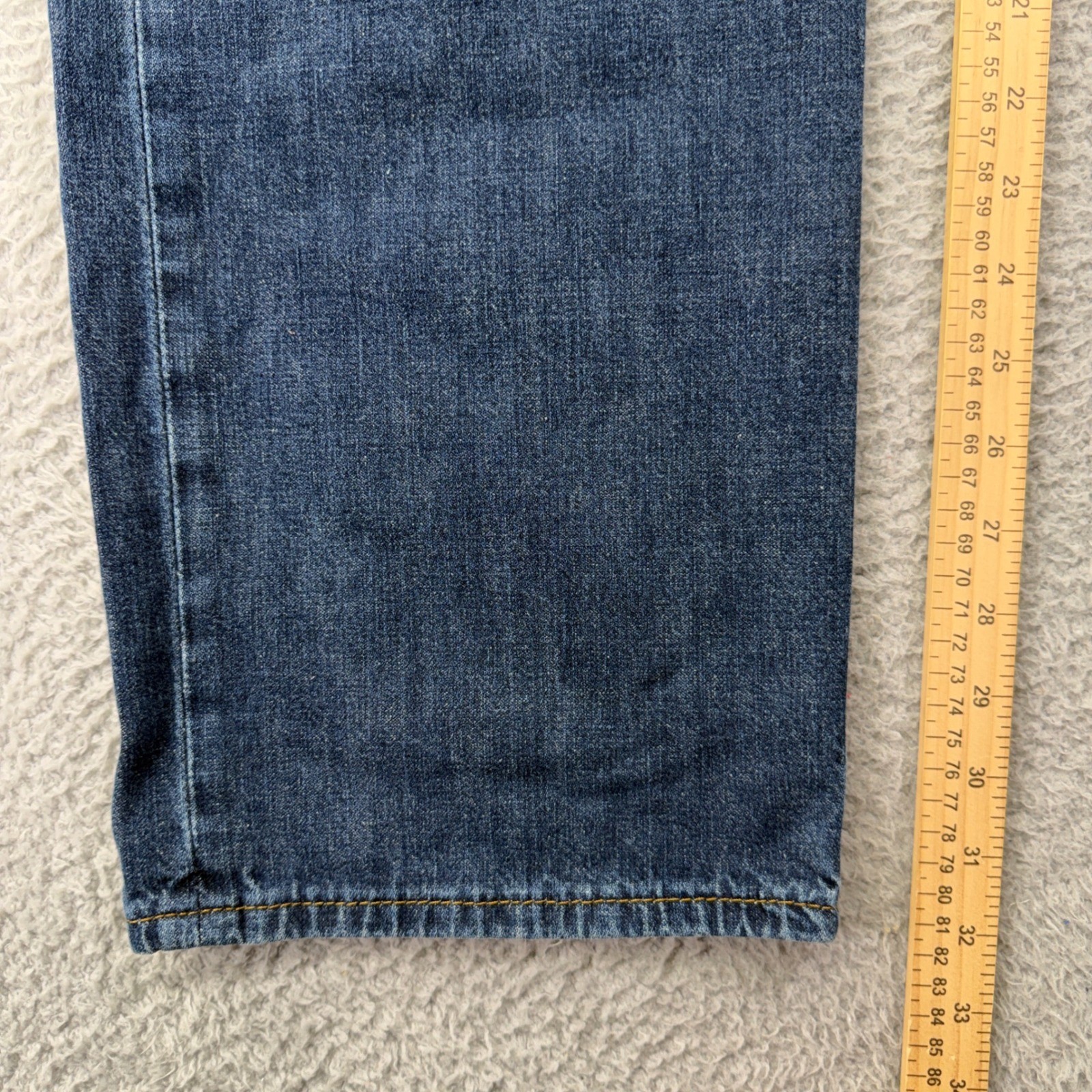 Levis 569 Jeans Mens 36×34 Blue Loose Straight Mid Rise Dark Wash Denim