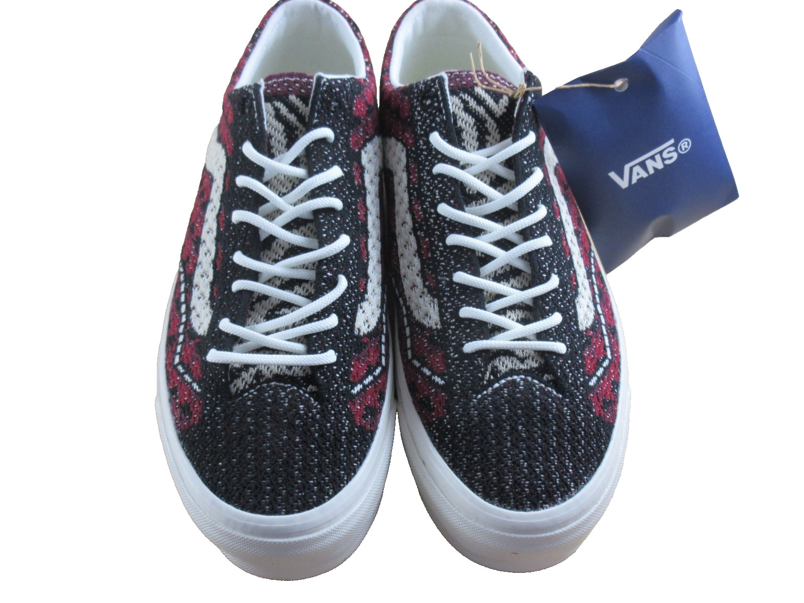Vans Men’s Lx Old Skool 36 Premium Skate shoes Geo Check Bordeaux Size 10 NEW