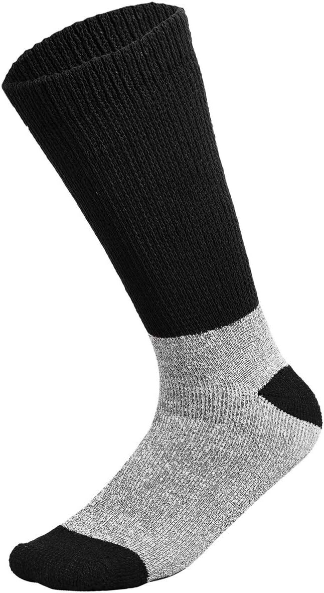 6-12 Pairs Thermal Diabetic Socks Thick Warm Winter Non-Binding Loose Crew Socks