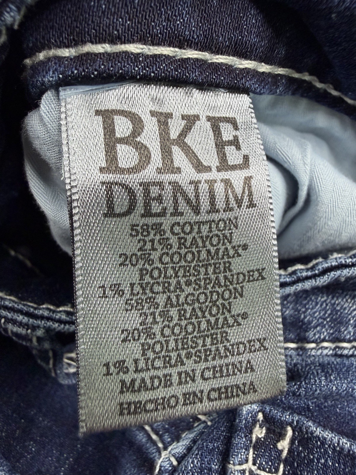 BKE Buckle Alec Jeans Straight Stretch Denim Coolmax Whiskered Mens 28×28 EUC