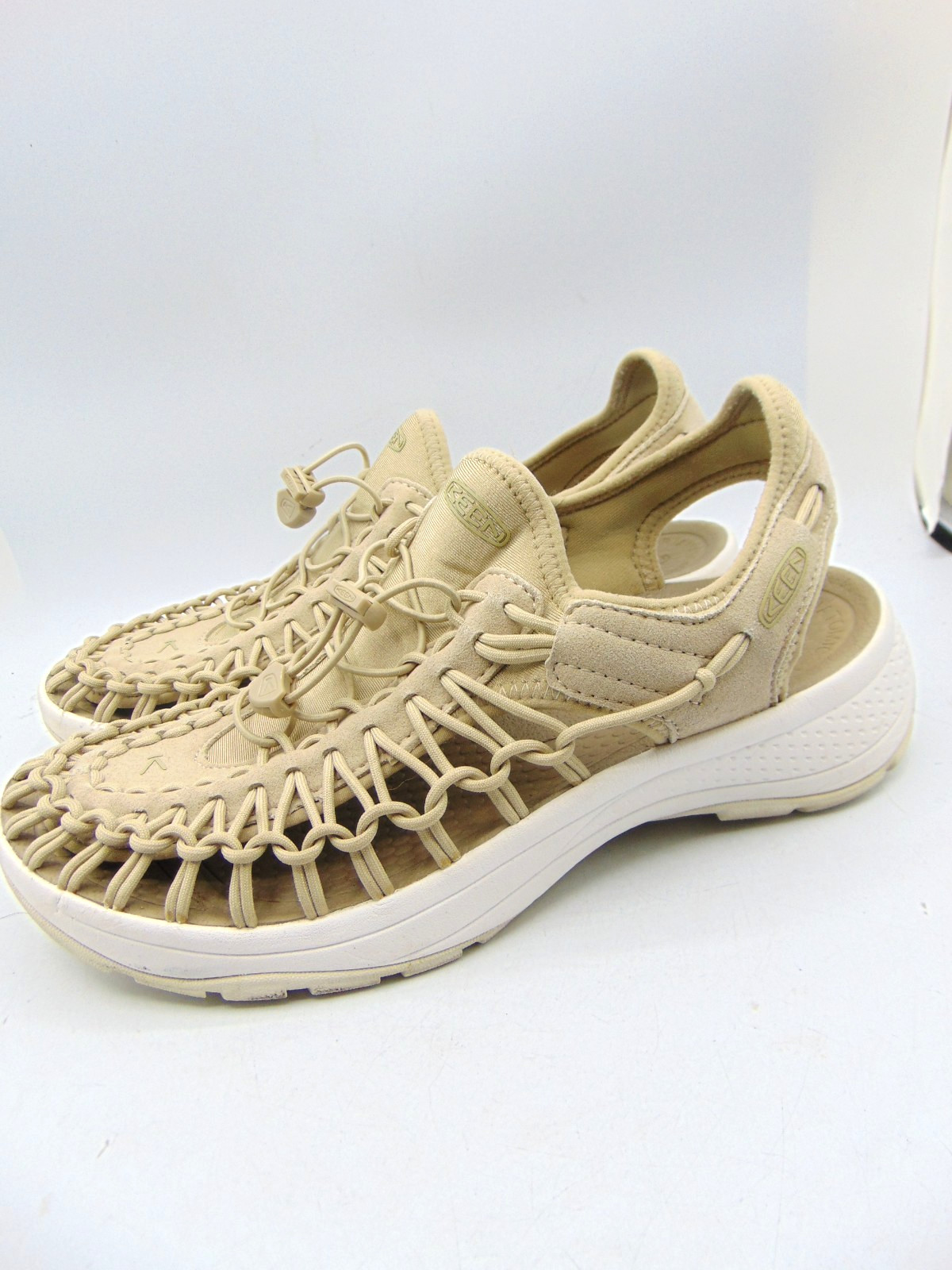 KEEN Uneek Sand ParaCord Bungee Slingback Sandals Size EU 40 US 9.5 WIDE
