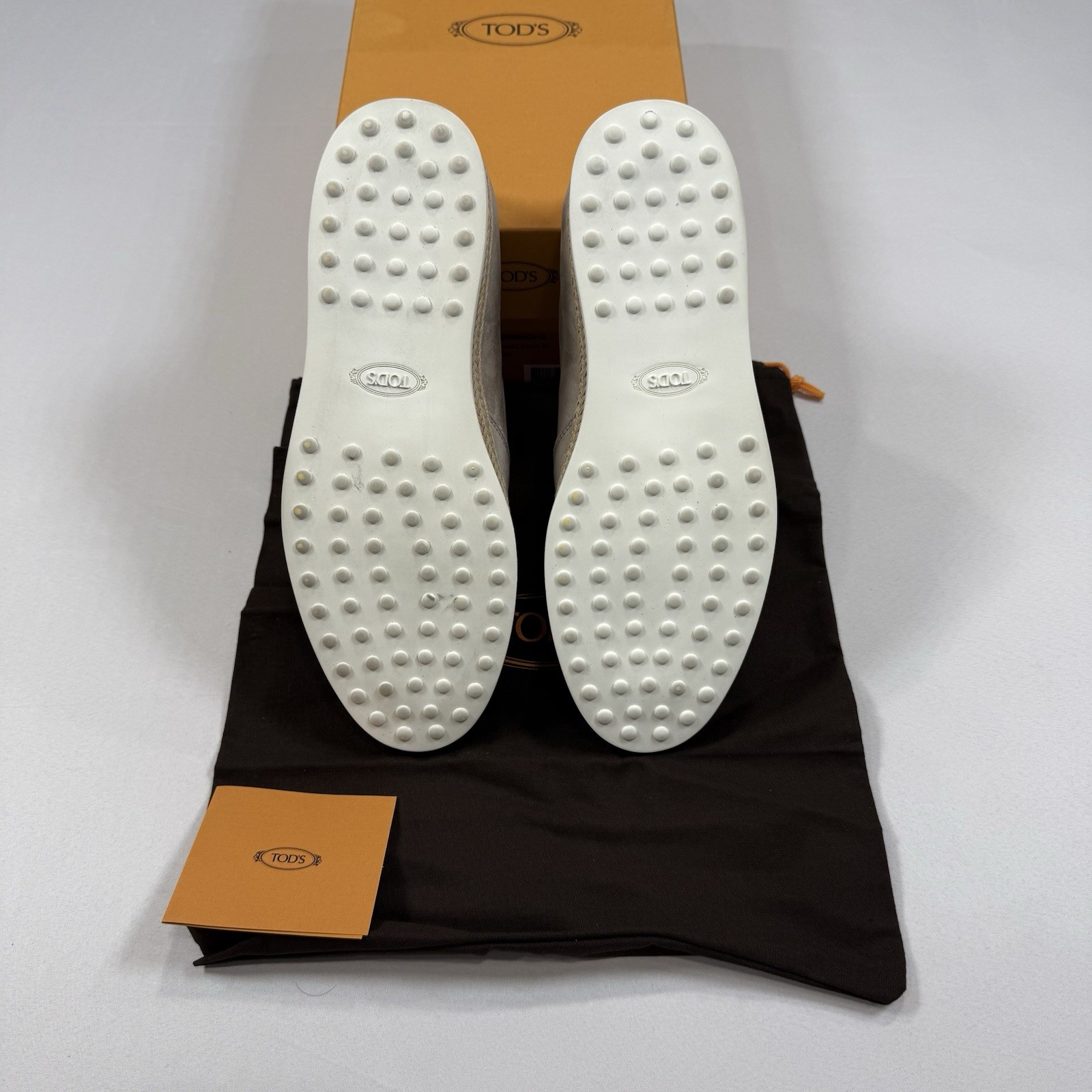 Tod’s NUOVA PANTOFOLA GOMMA RAFIA TV Loafer Size 8UK/9.5US New In Box MSRP $795