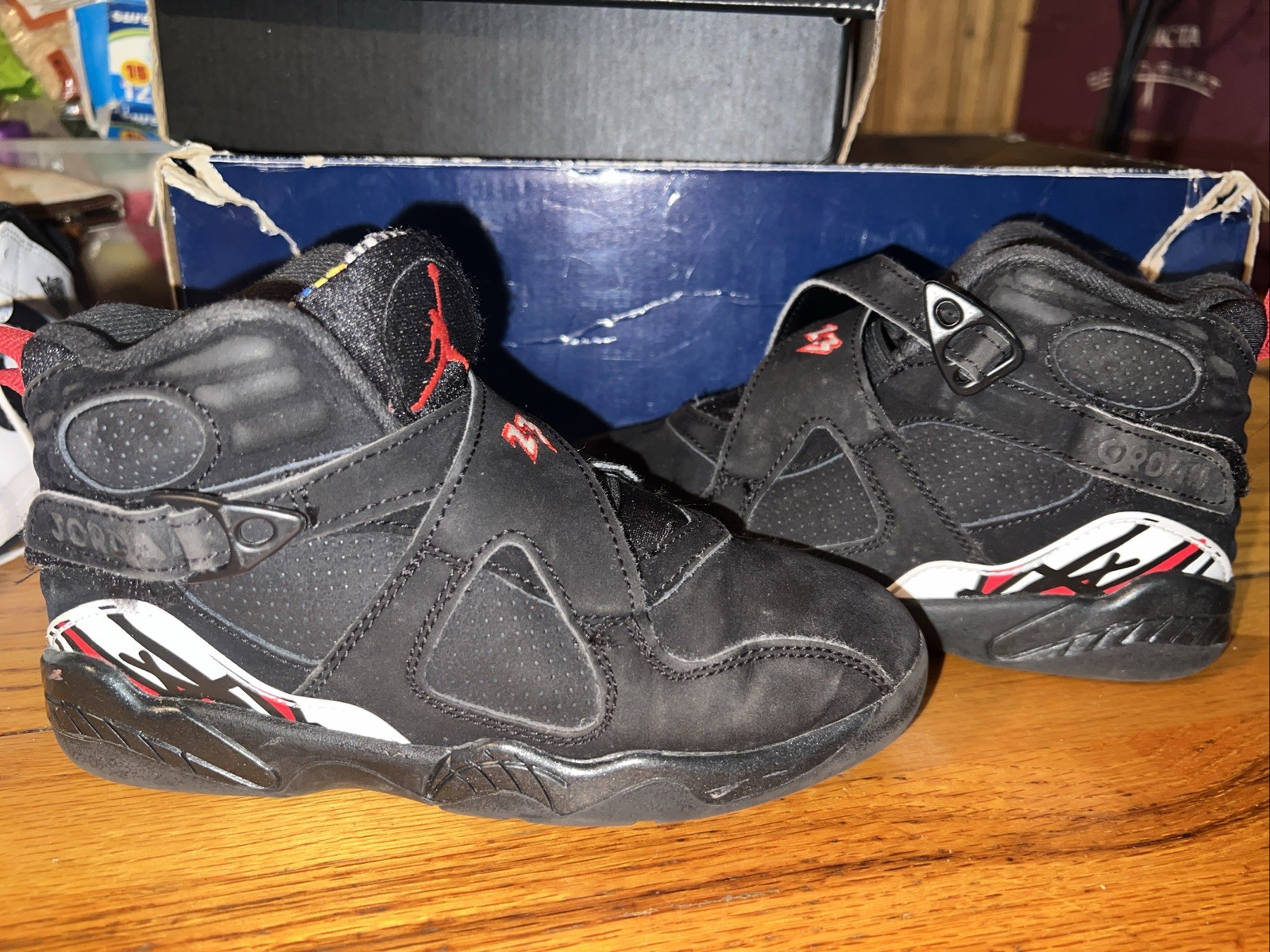 Jordan 8 Retro ‘Playoffs’ 305369-062 Gently Worn Clean OG ALL Sz 12C. N02