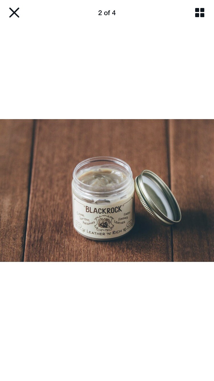 2 Jars Blackrock Leather “N” Rich Cleaner Conditioner Preserves Fine Leather