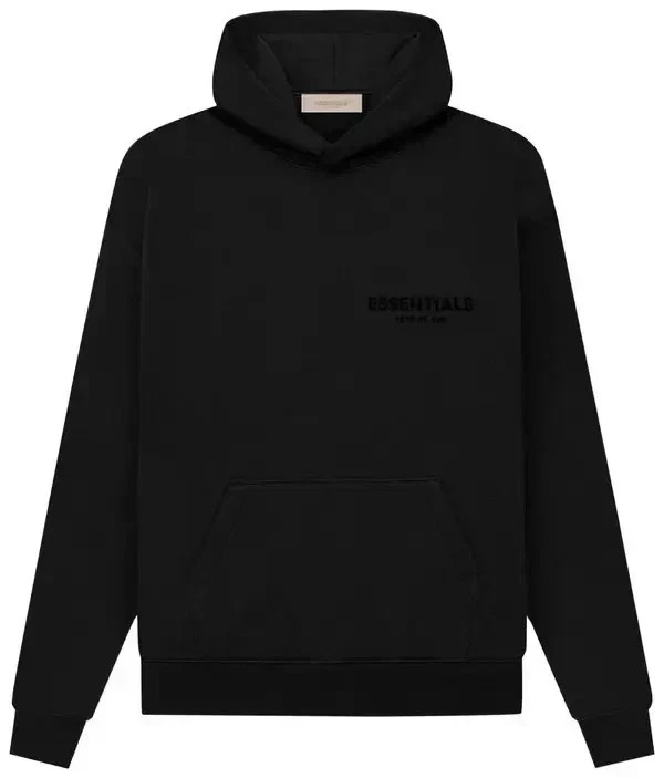New -FW 22 FEAR OF GOD ESSENTIALS HOODIE Stretch Limo/Black 2110 M