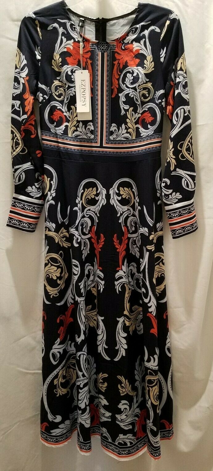 EZPOPSY HIGH FASHION DESIGN QIAN MO GE NEW W/TAGS DRESS MULTI COLORS SZ SM #2607