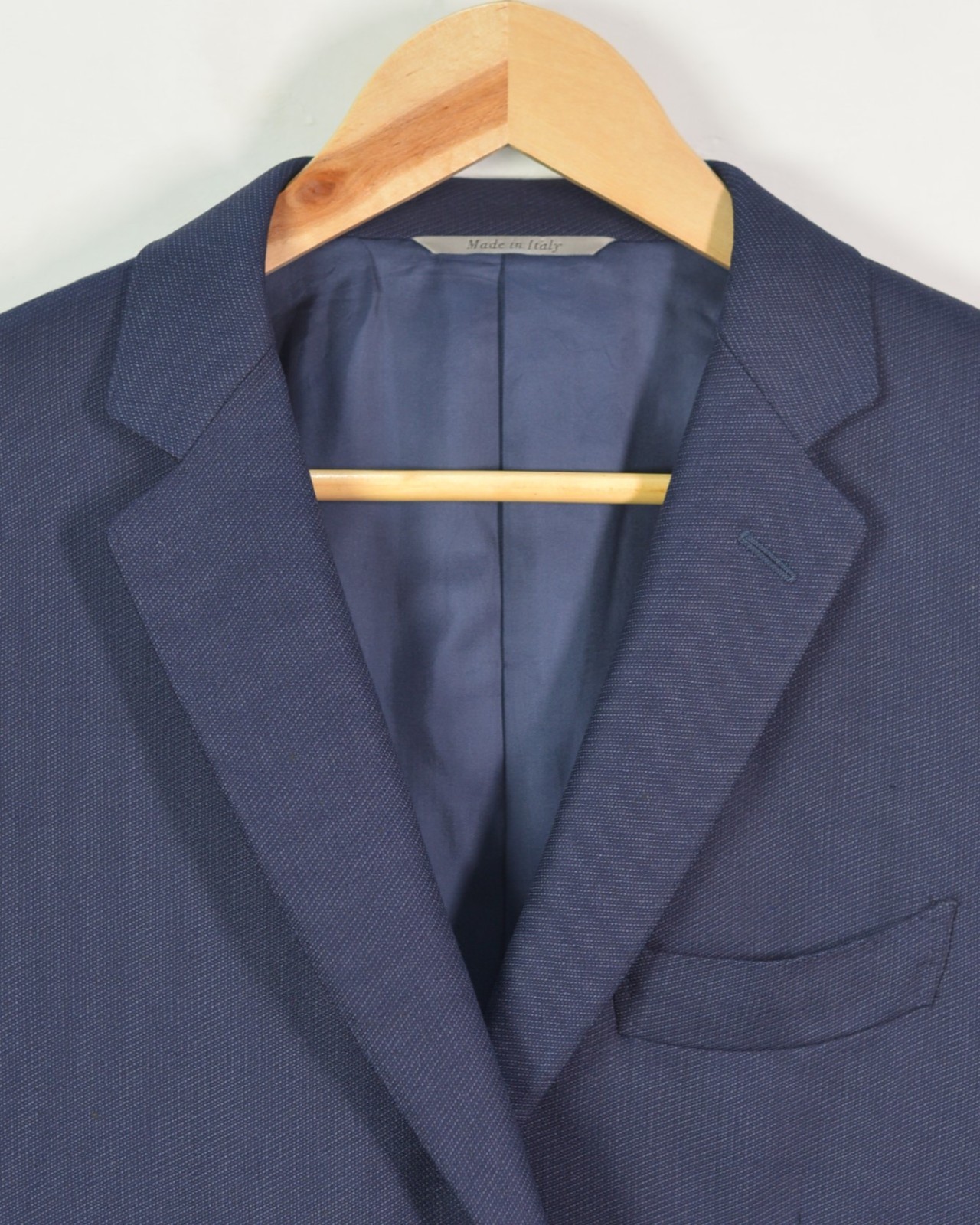 Canali Stretch Blue Wool Blend Suit Jacket Blazer Sport Coat Mens IT 52 R US 42R