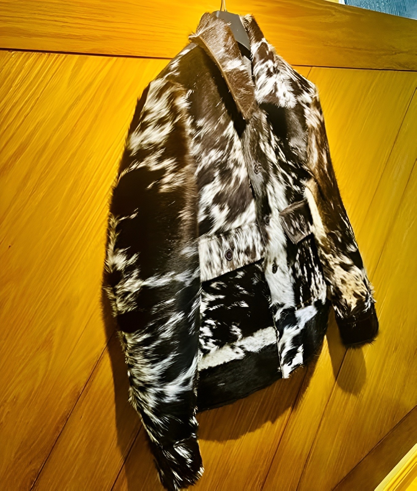Genuine Cowhide Hair on Leather Jacket | Natural Pony Skin Western Outerwear