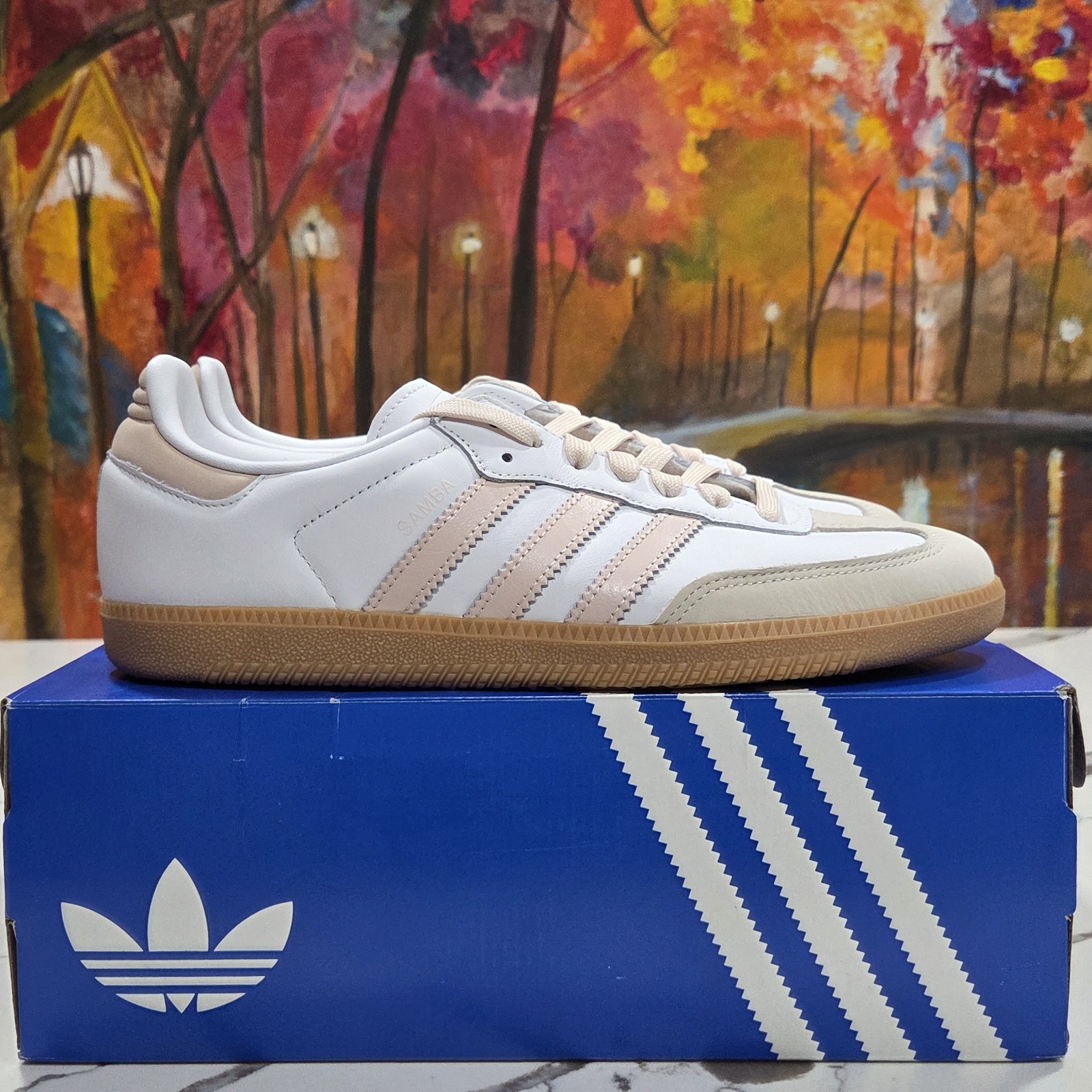 Adidas Samba OG W White Wonder Quartz Size 11 Women’s JS1351 Casual Sneakers
