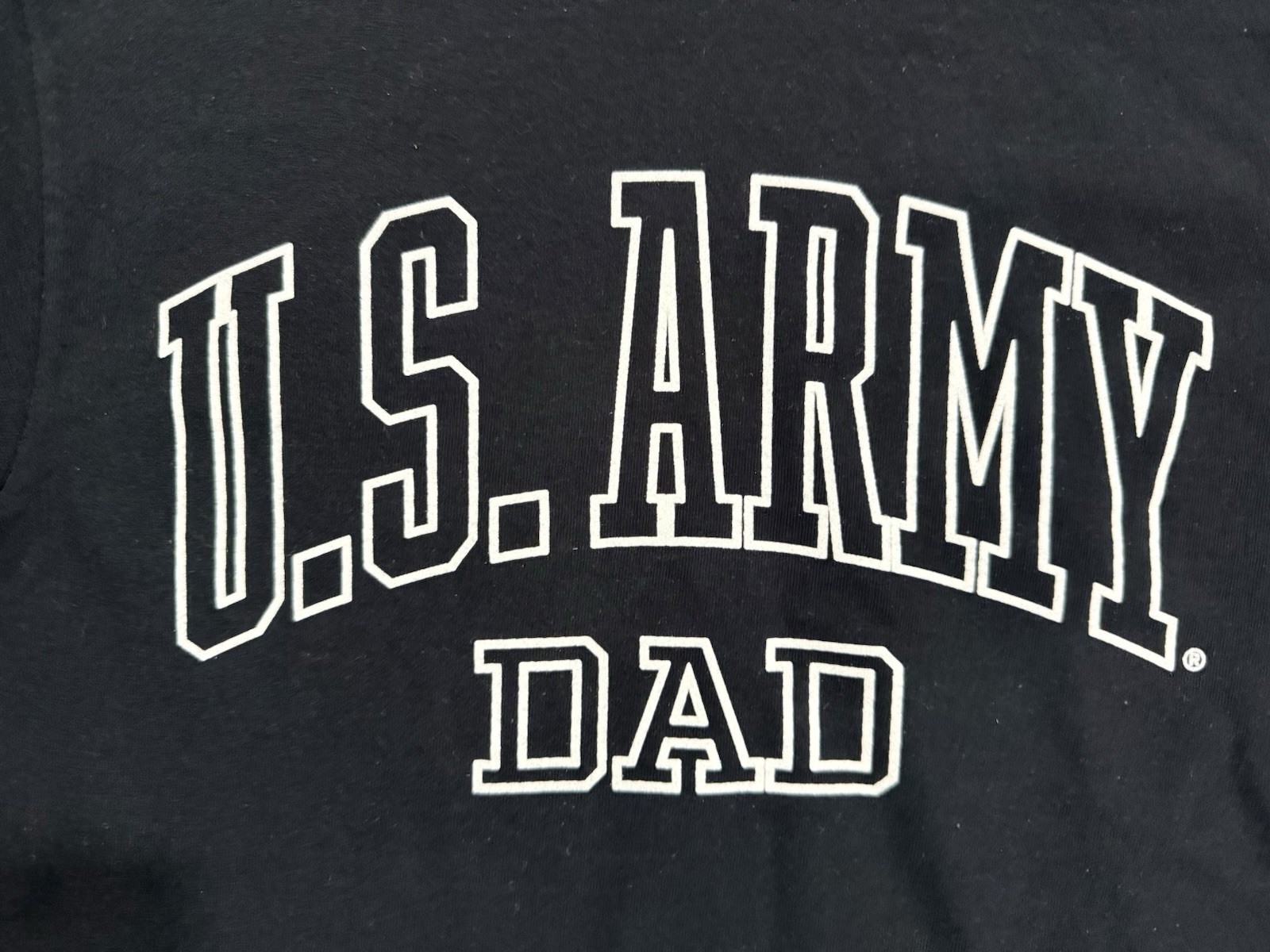 UNITED STATES ARMY – “U.S. ARMY DAD” Black T-Shirt – Sz M / MEDIUM -by MV Sport