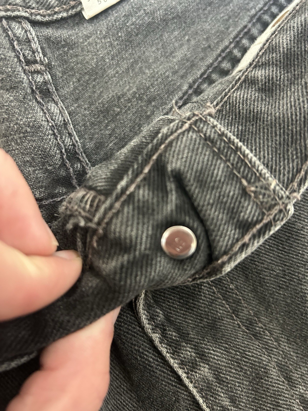 Vintage 90s Levis 501 Black Jeans Mens 36×32 Made in USA 501-0658 Button Fly