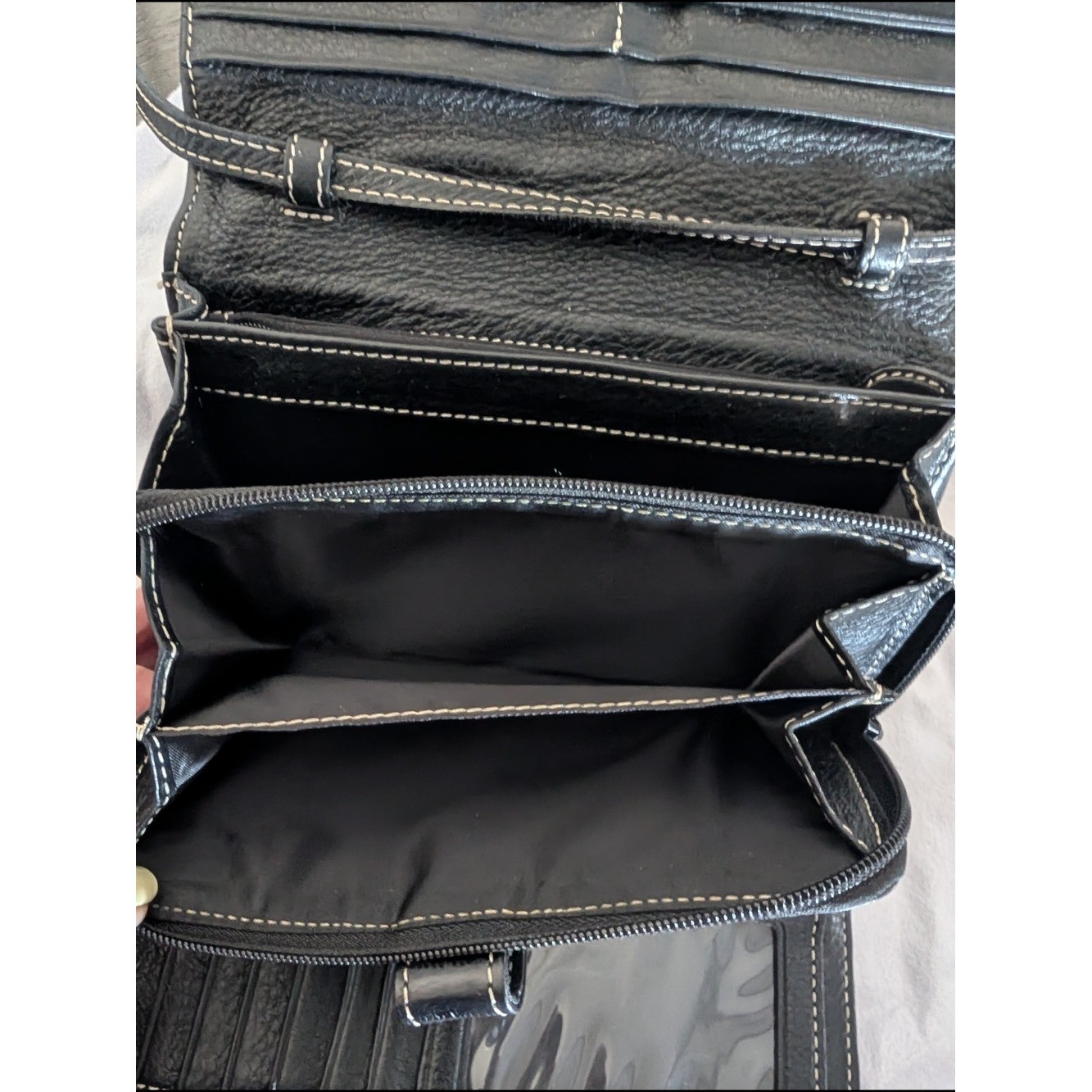 Brighton B & Hearts Crossbody Organizer Wallet Purse