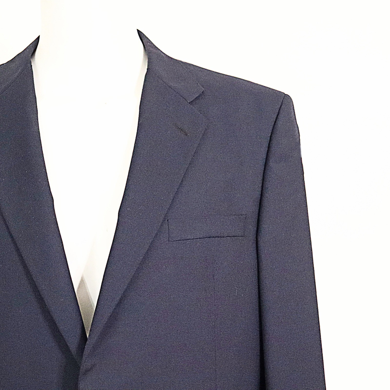Mens Extra Long Blazer Size 44 Hickey Freeman Collection 44XL Brass Metal Button