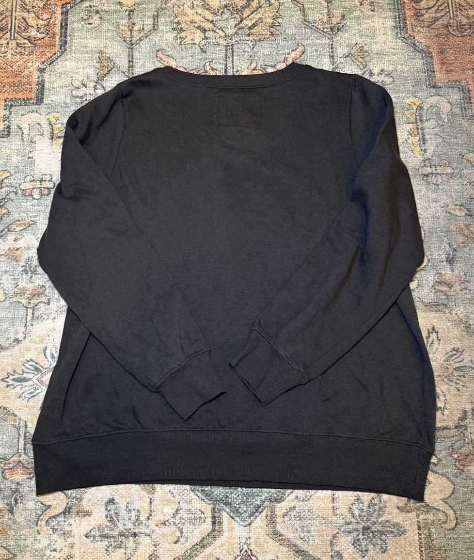 Queen Official Merch Graphic Sweatshirt Pullover Oversized Crest in Gray Size 0
