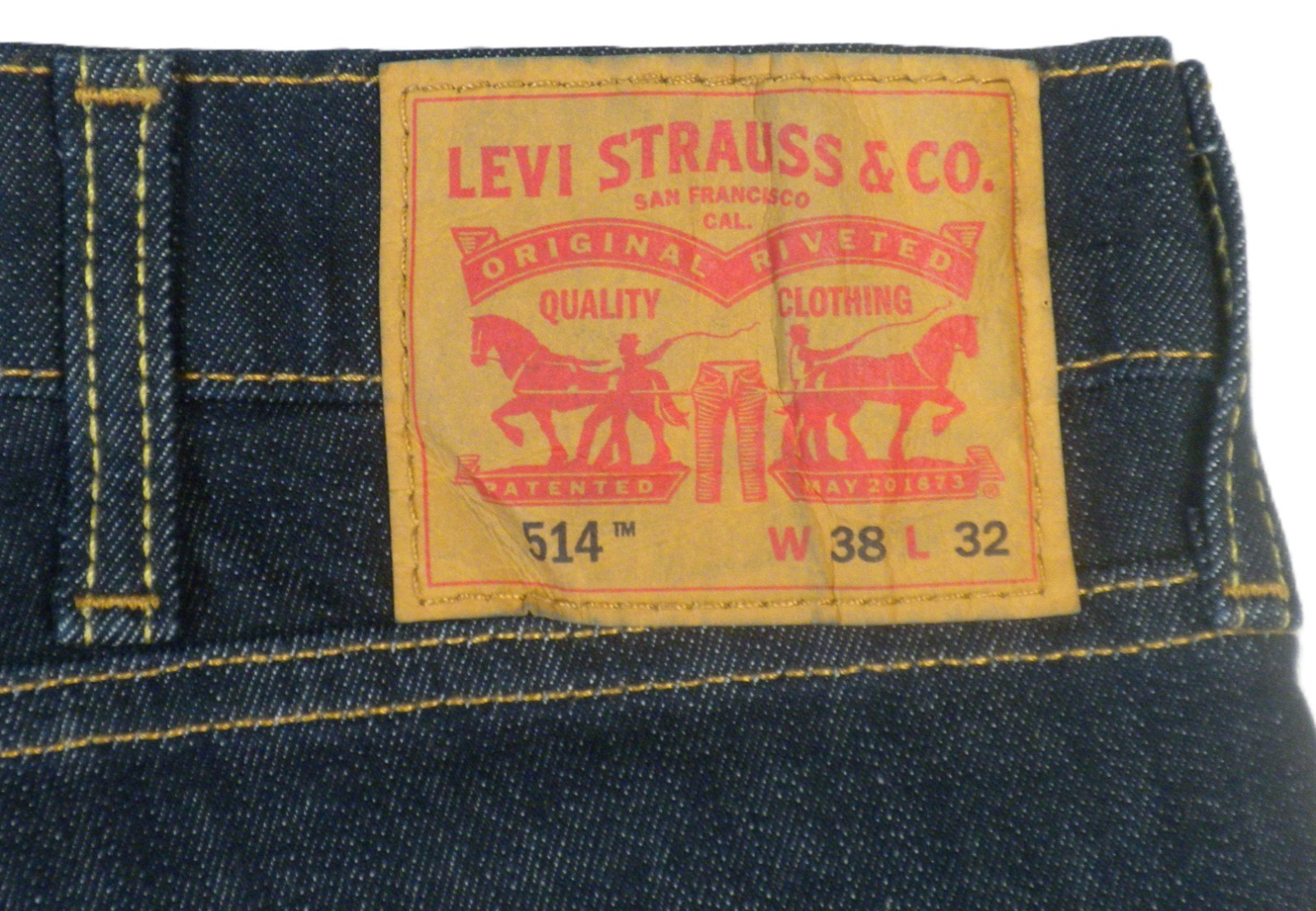 Levi’s 514 Straight Men’s Blue Stretch Jeans Size 38 x 32