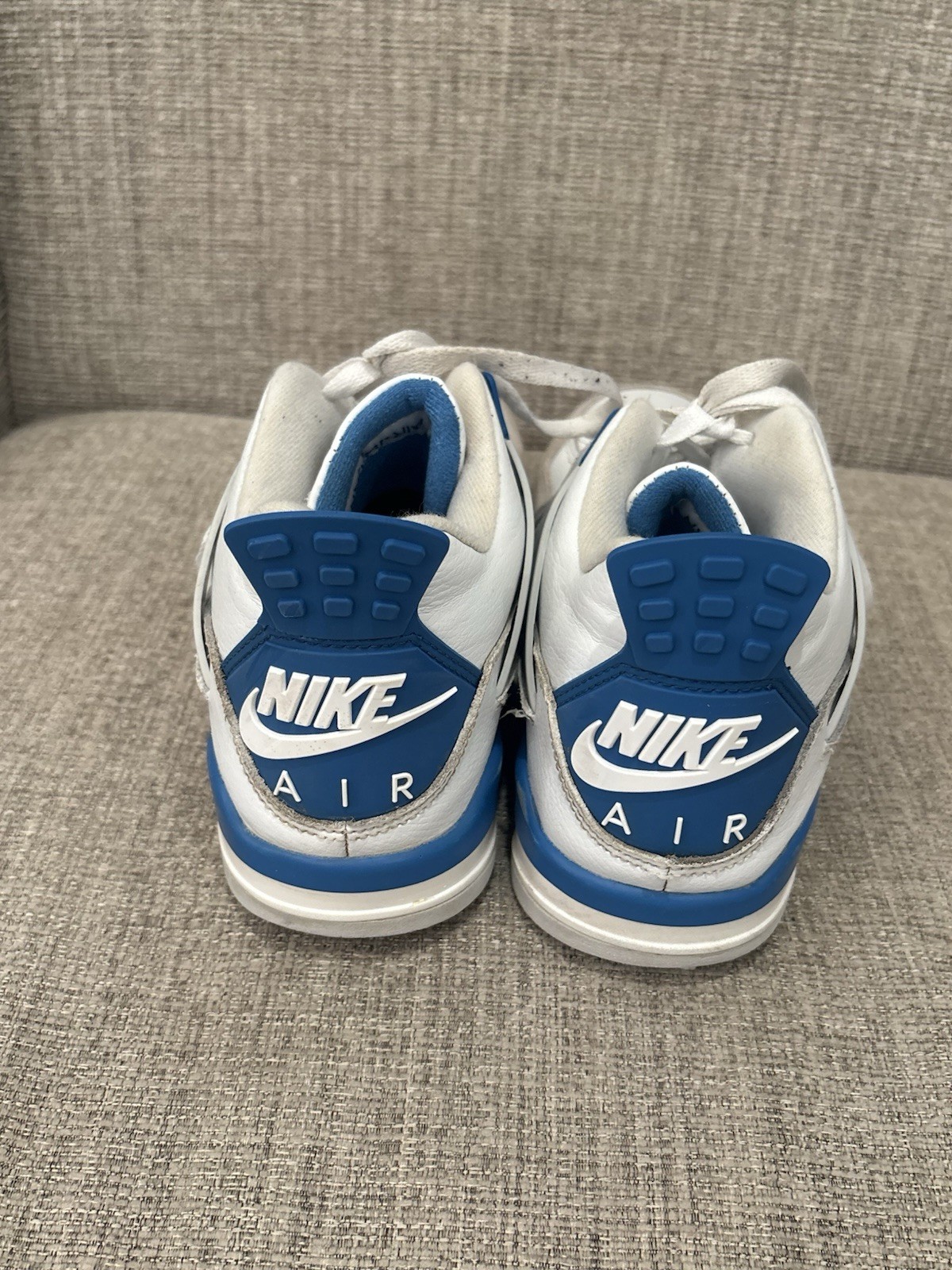 Air Jordan 4 Retro Sneakers Military Blue Sz 10 FV5029-141